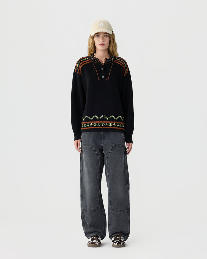 Guest in Residence — Fisherman Henley - Black