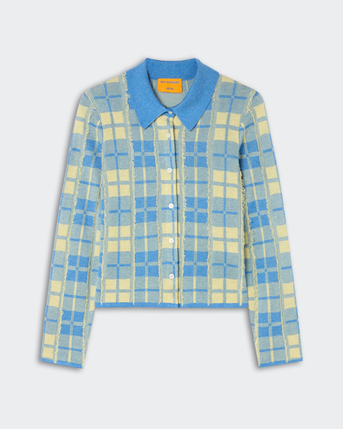 Plaid Elle Shirt - Delft Blue/Butter