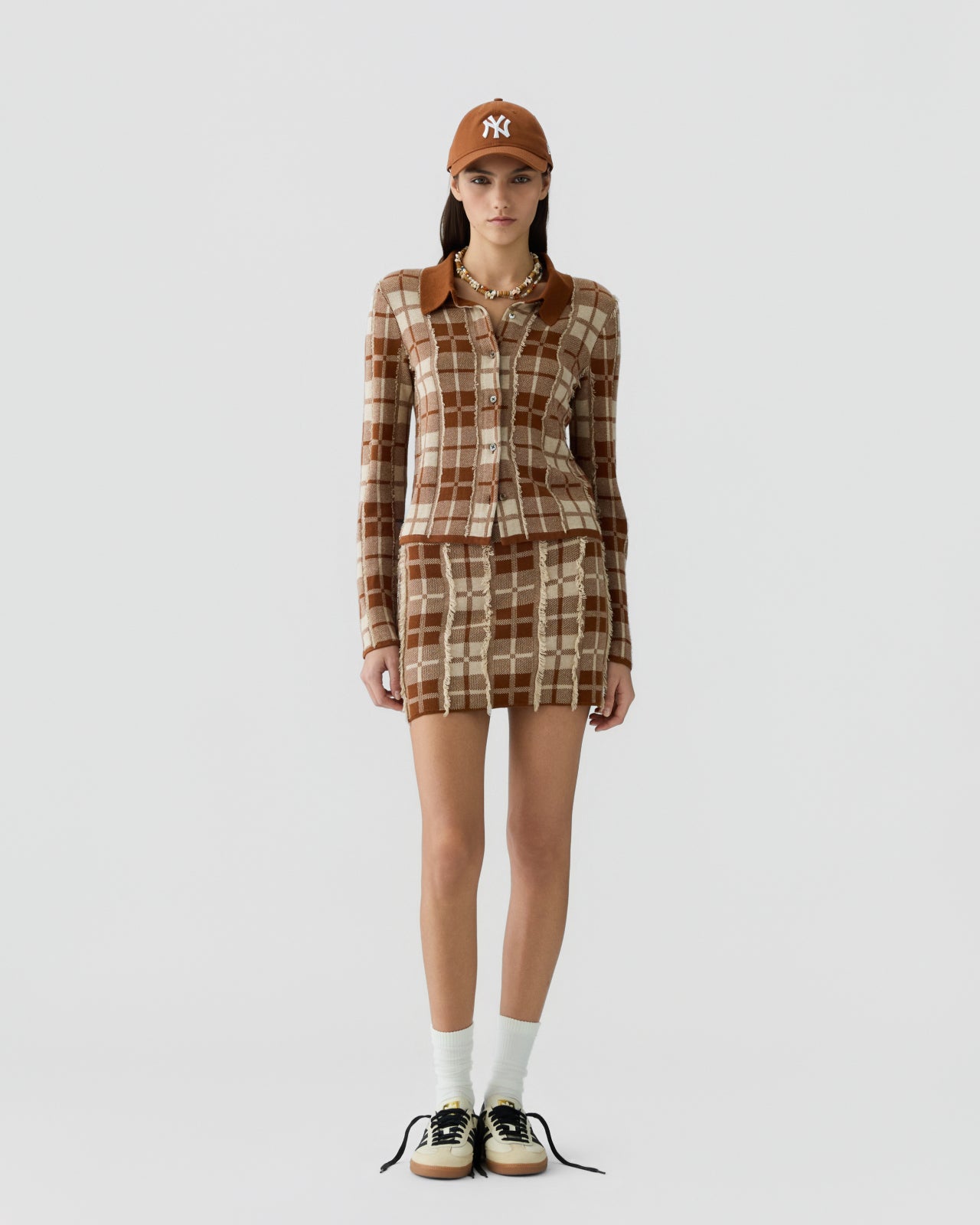 Plaid Elle Shirt - Burnt Sienna/Sandstone