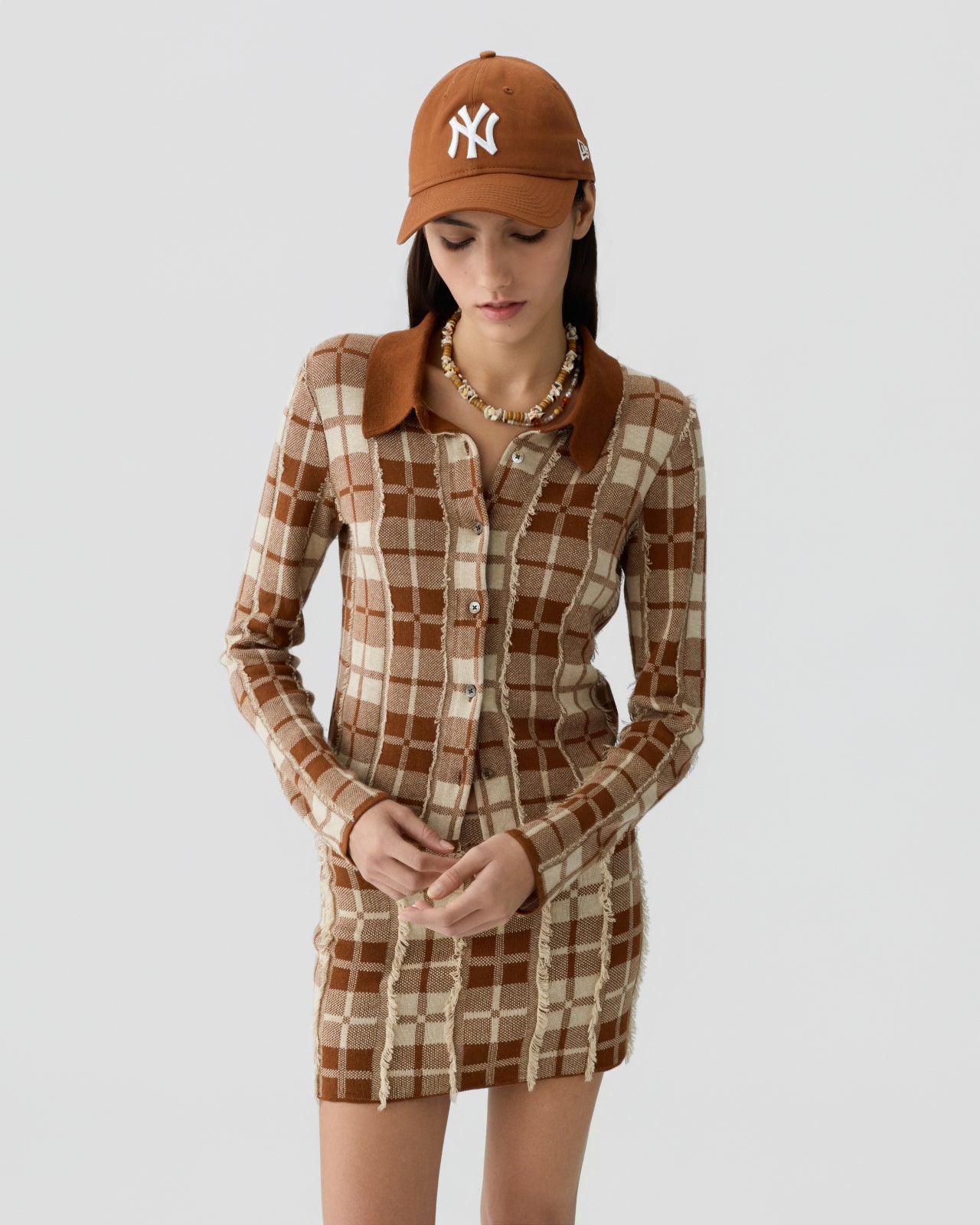 Plaid Elle Shirt - Burnt Sienna/Sandstone