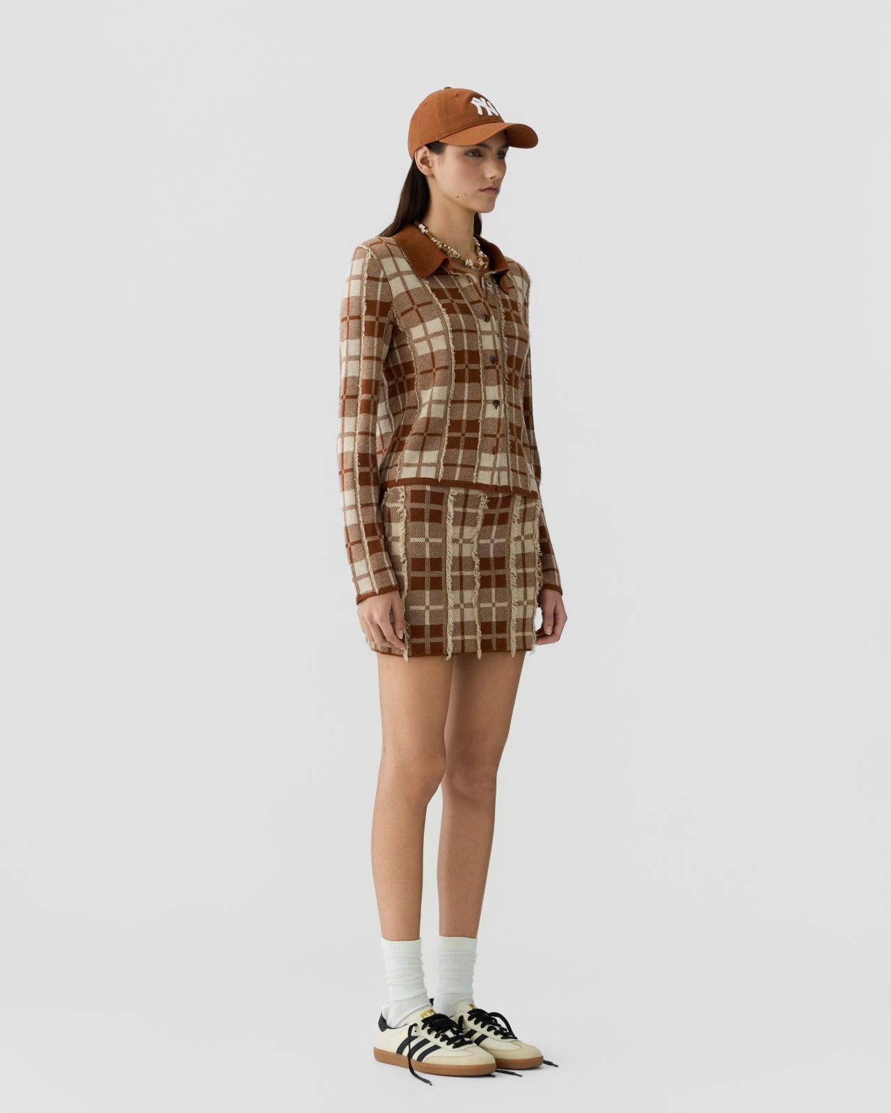 Plaid Elle Shirt - Burnt Sienna/Sandstone