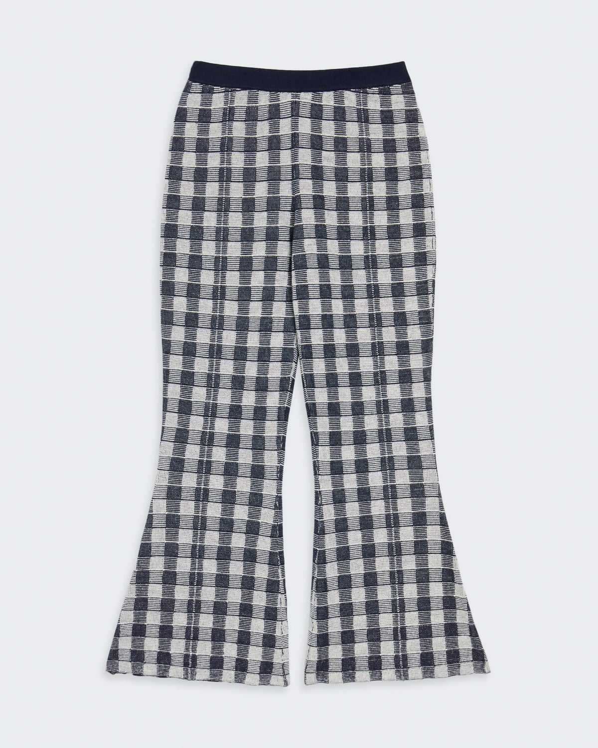 Gingham Flare Pant - Midnight Combo