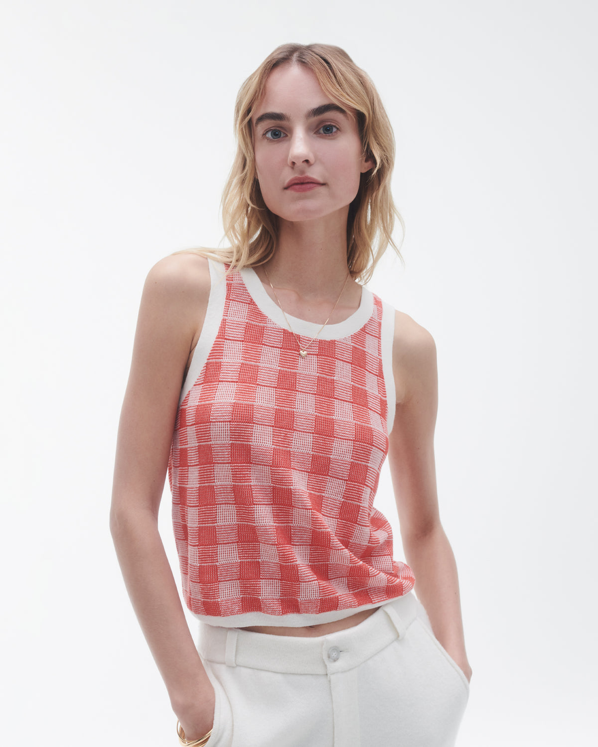 Gingham Tank - Cherry Combo