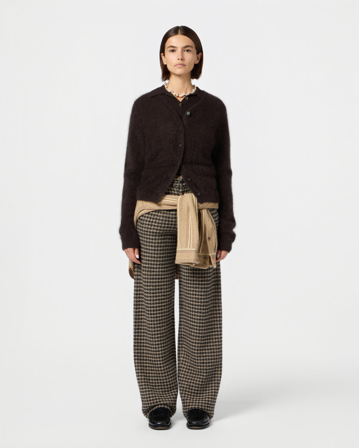 Grizzly Cardigan - Burnt Cocoa