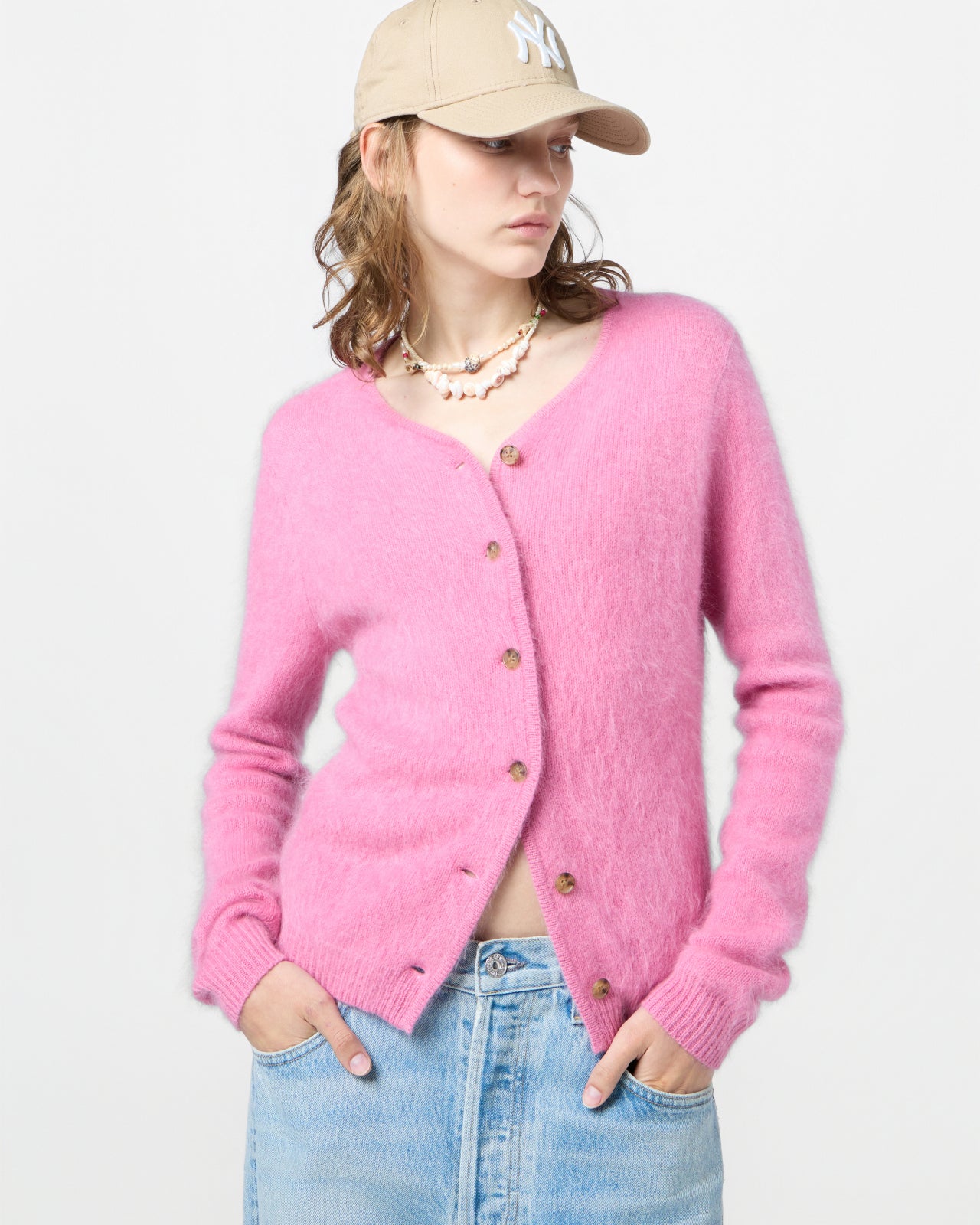 Grizzly Cardigan - Rose