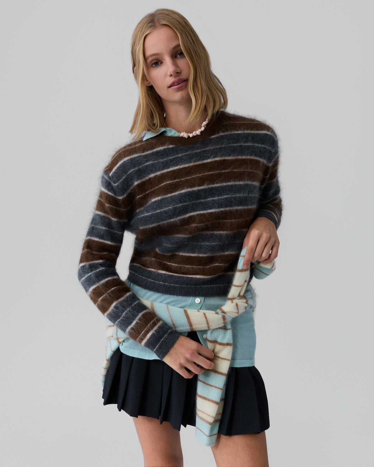 Grizzly Stripe Crew - Charcoal Combo