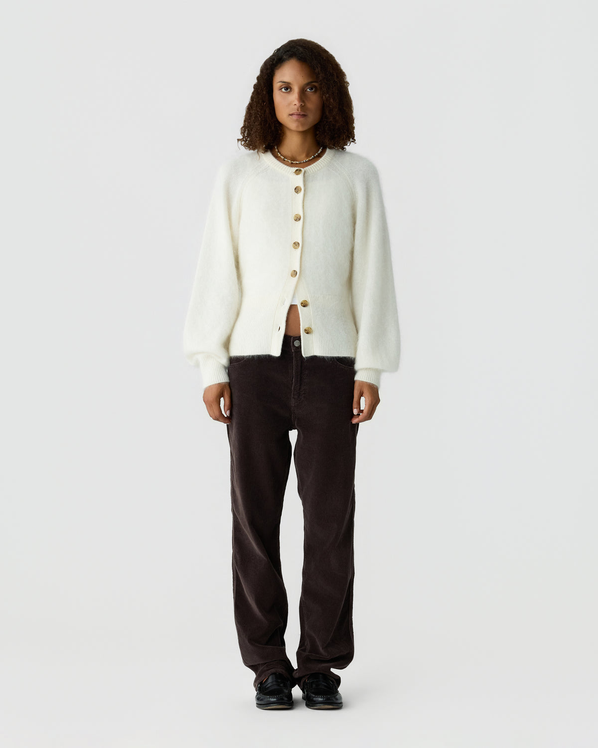 Grizzly Sculpted Cardigan - Cream