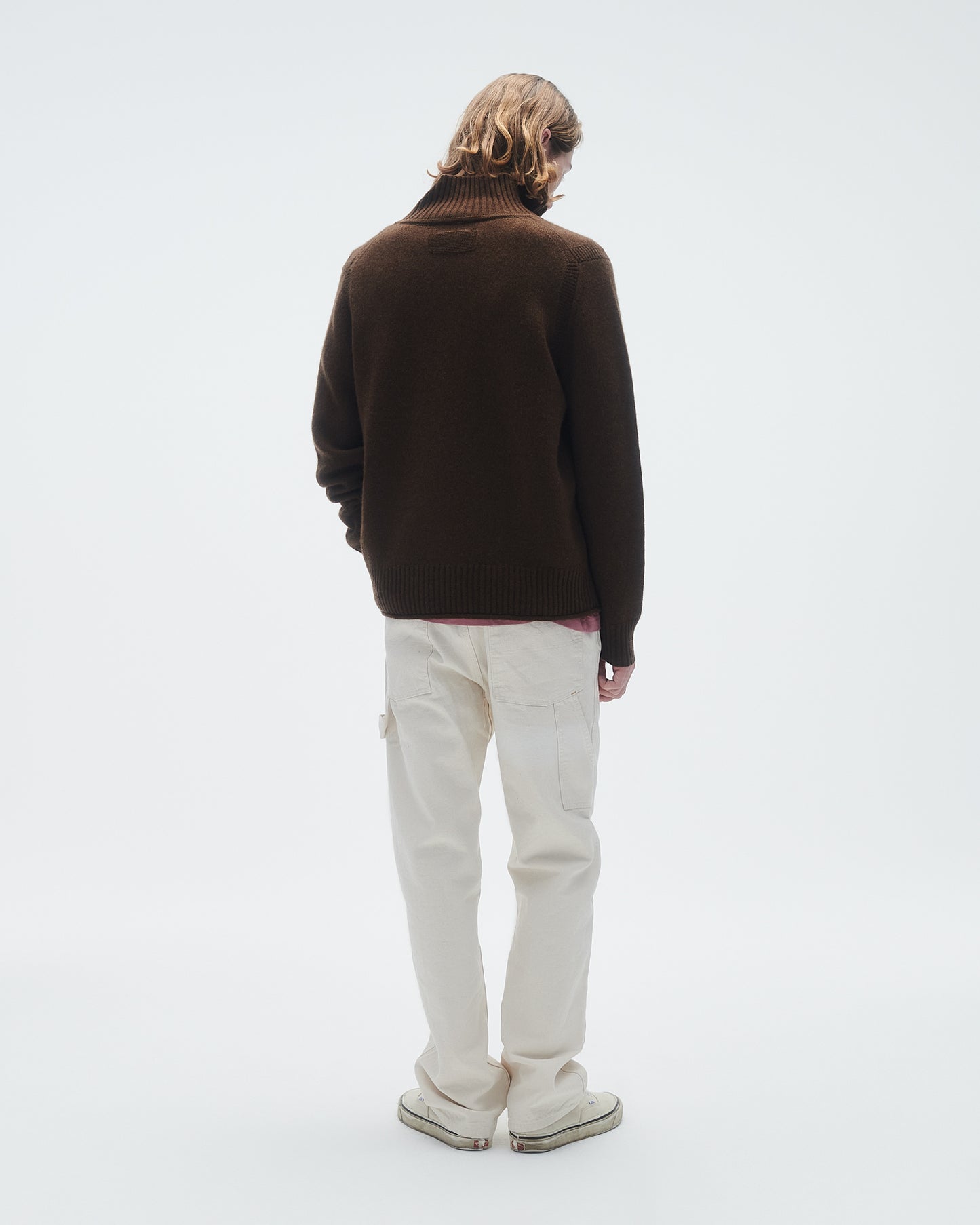 Half Zip Turtleneck - Chestnut