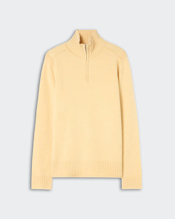 Half Zip Turtleneck - Butter