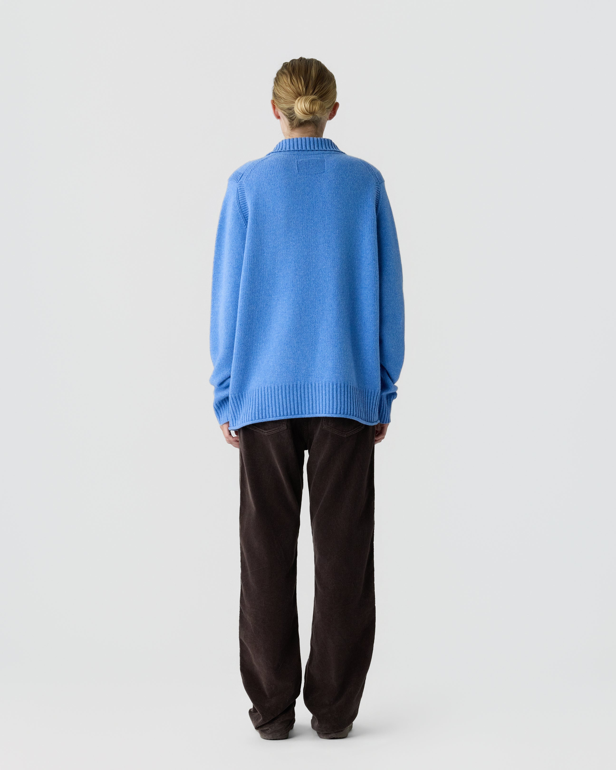 Half Zip Turtleneck - Delft Blue – Guest In Residence