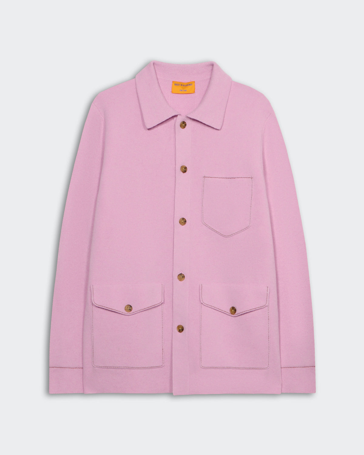 Light pink Industry Jacket Daybreak with front buttons and three pockets, laid flat on a neutral background.