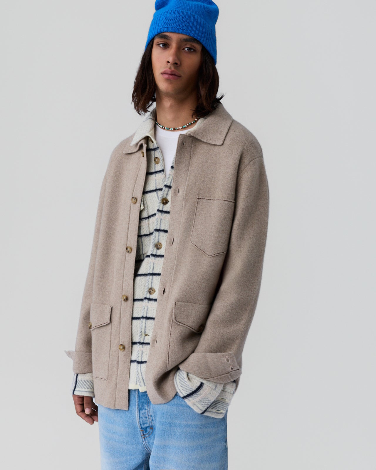 Industry Jacket - Taupe/Chestnut