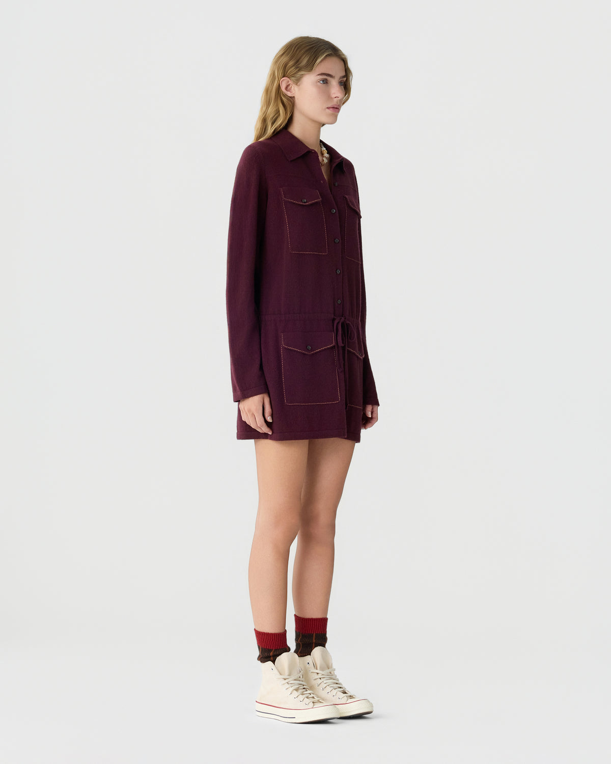 Industry Mini Dress - Fig