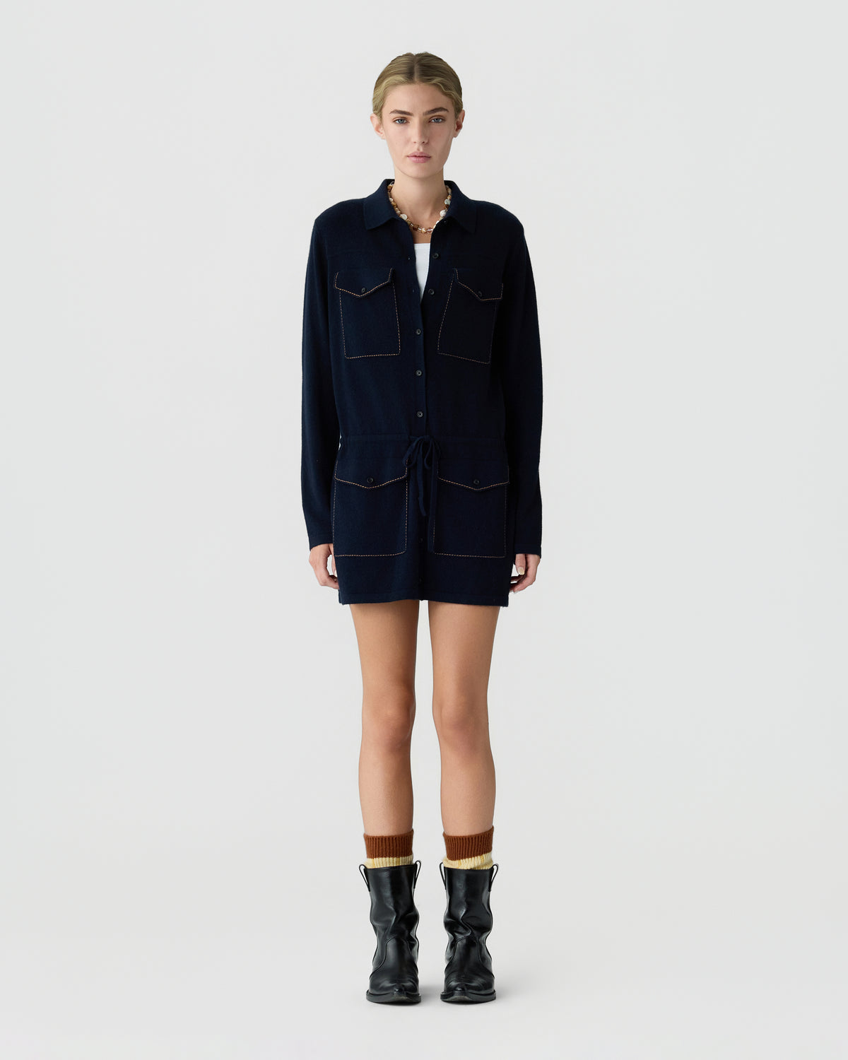 Industry Mini Dress - Midnight
