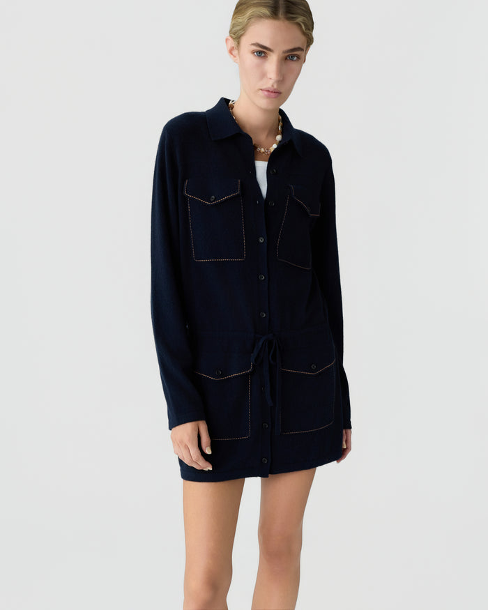 Guest in Residence — Industry Mini Dress - Midnight