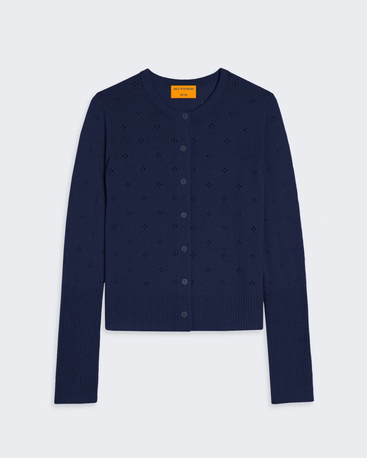 Jane Pointelle Cardigan - Midnight