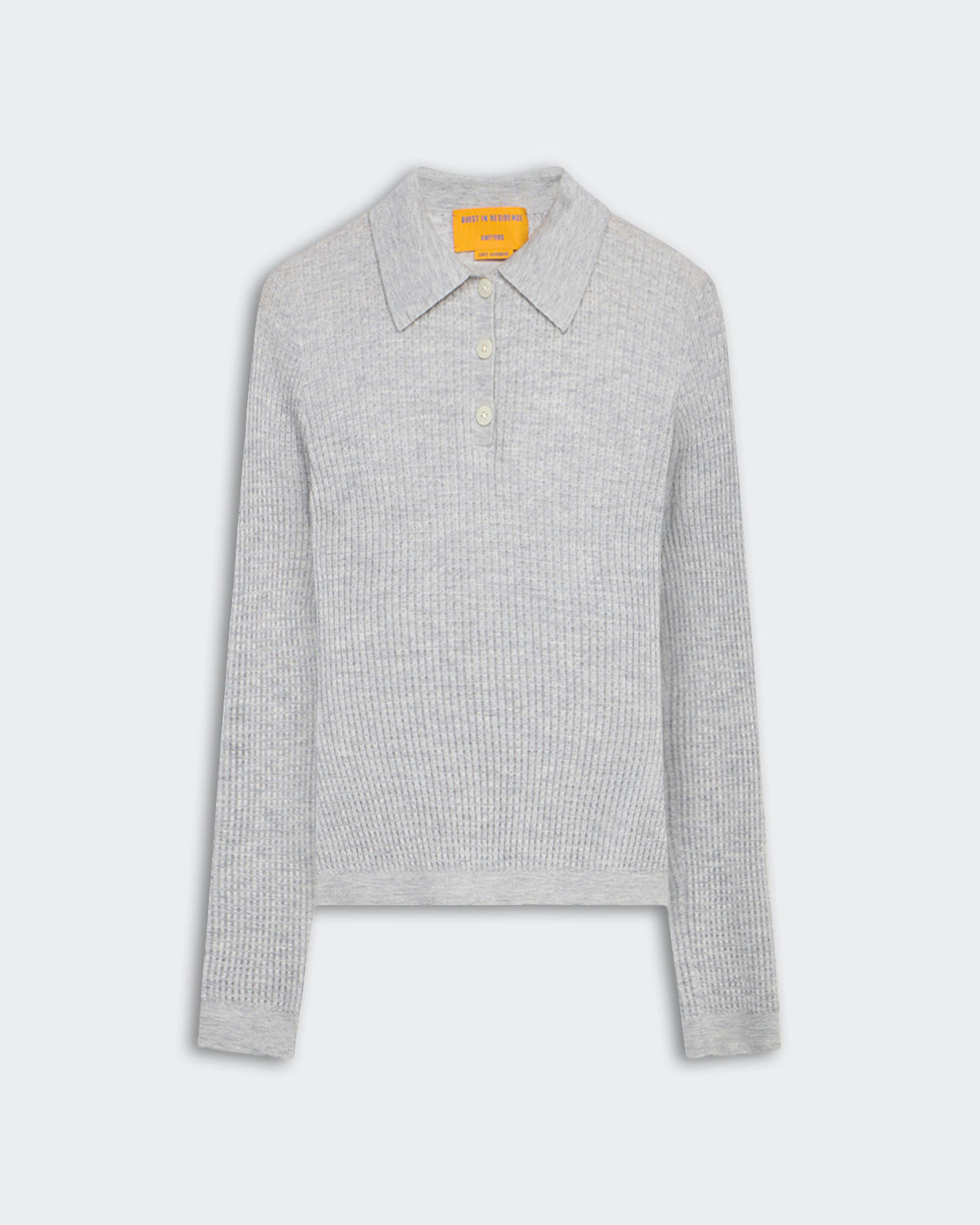 Ls Shrunken Polo - Stone