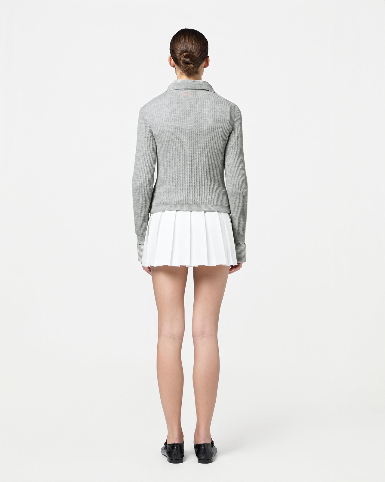 Ls Shrunken Polo - Stone