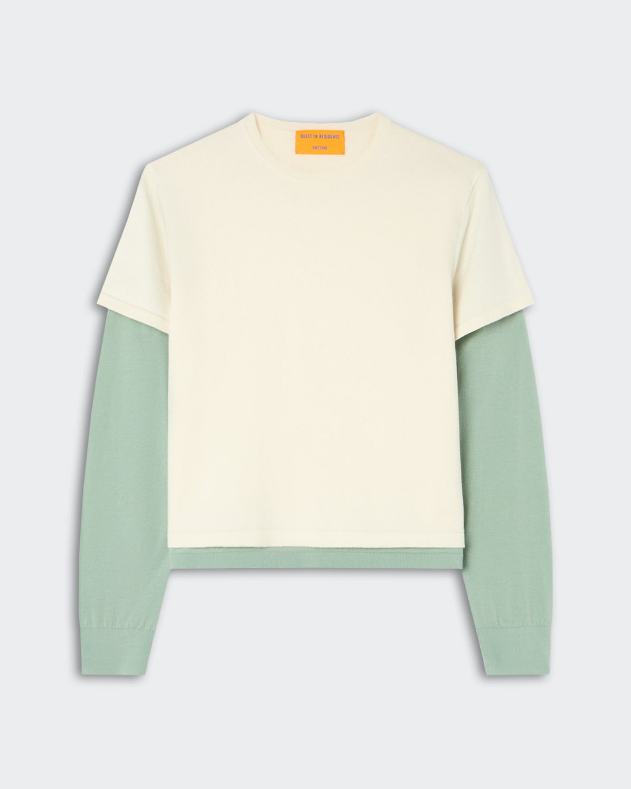 Layer Tee - Cream/Sage Brush