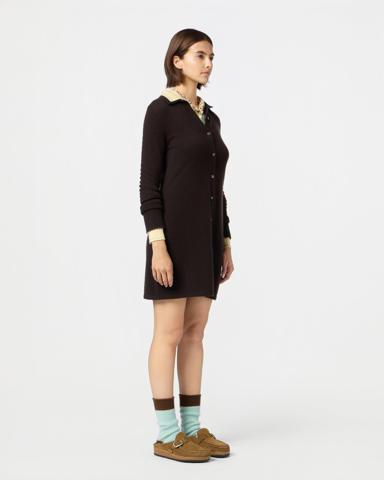 Mini Showtime Shirt Dress - Burnt Cocoa