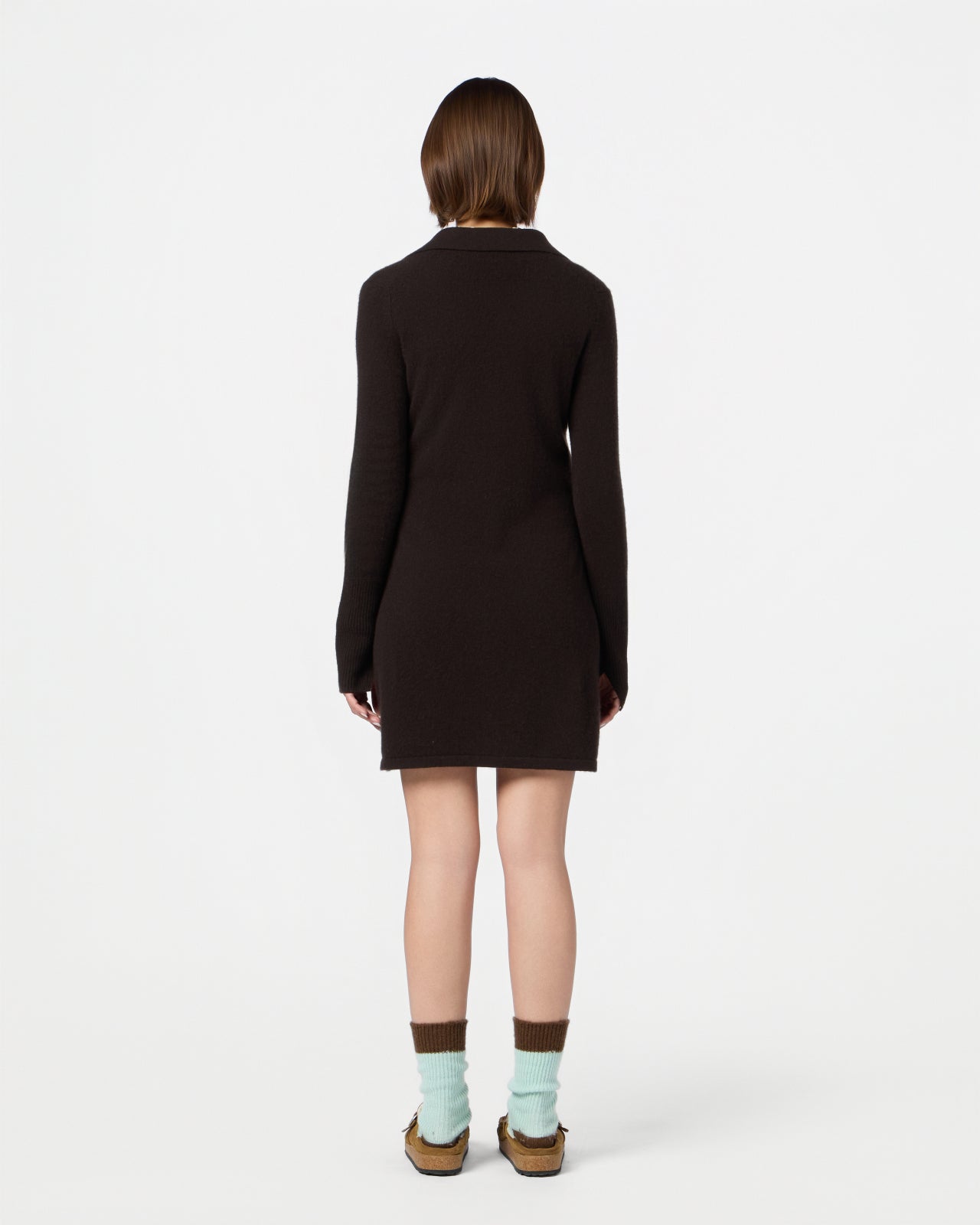 Mini Showtime Shirt Dress - Burnt Cocoa