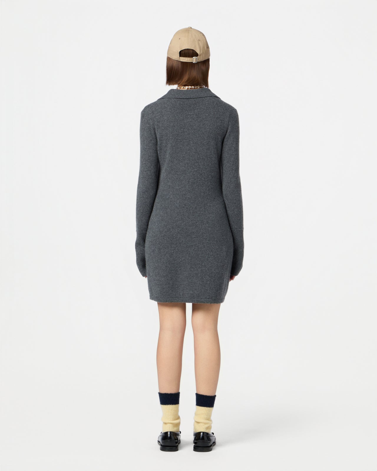 Mini Showtime Shirt Dress - Charcoal