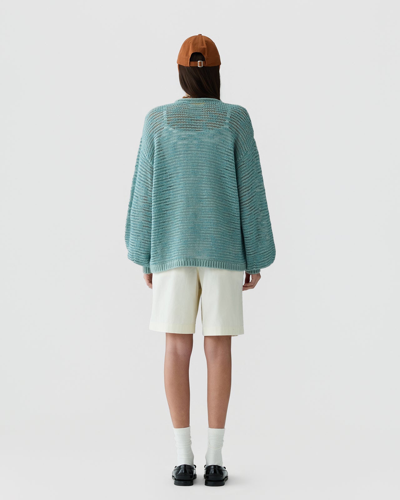 Open Stripe Crew - Sage Brush