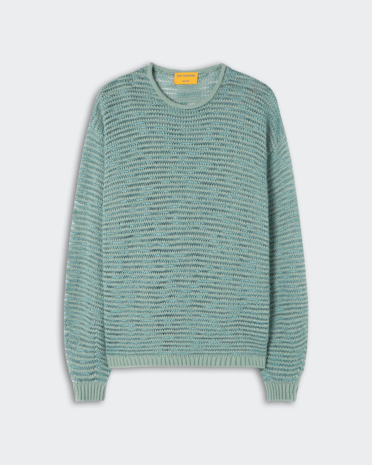 Open Stripe Crew - Sage Brush