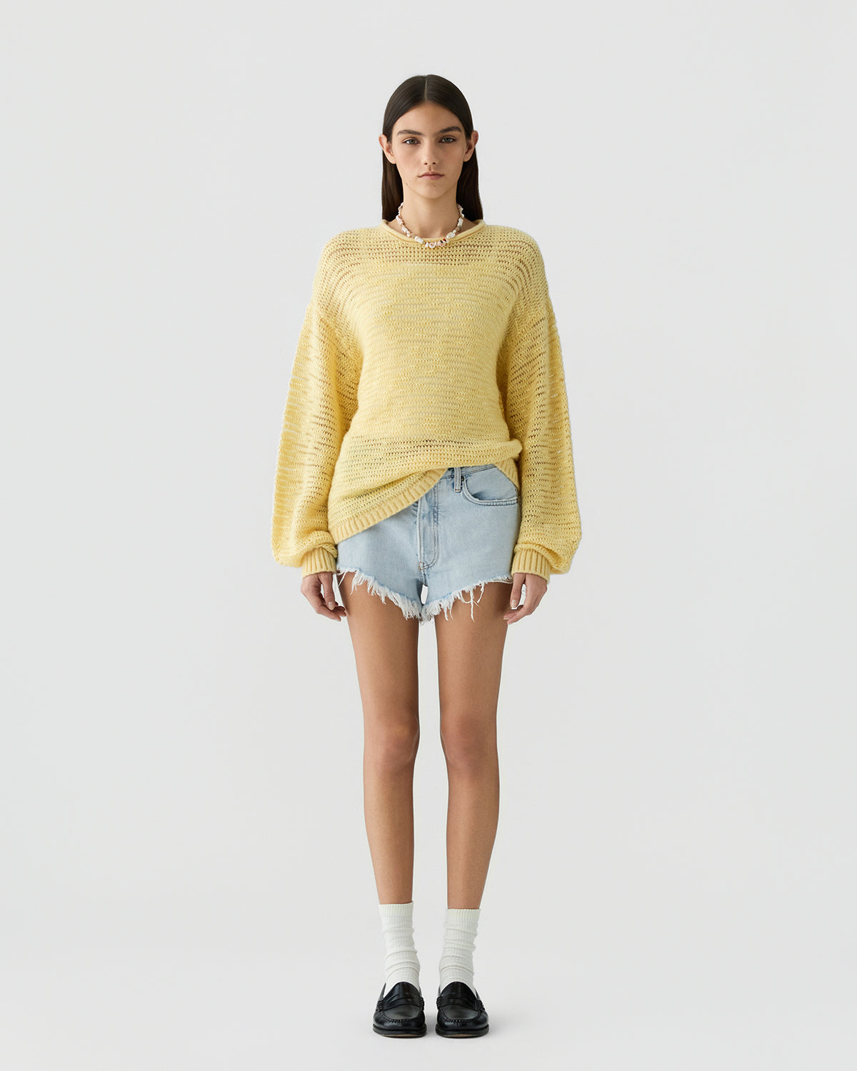 Open Stripe Crew - Butter