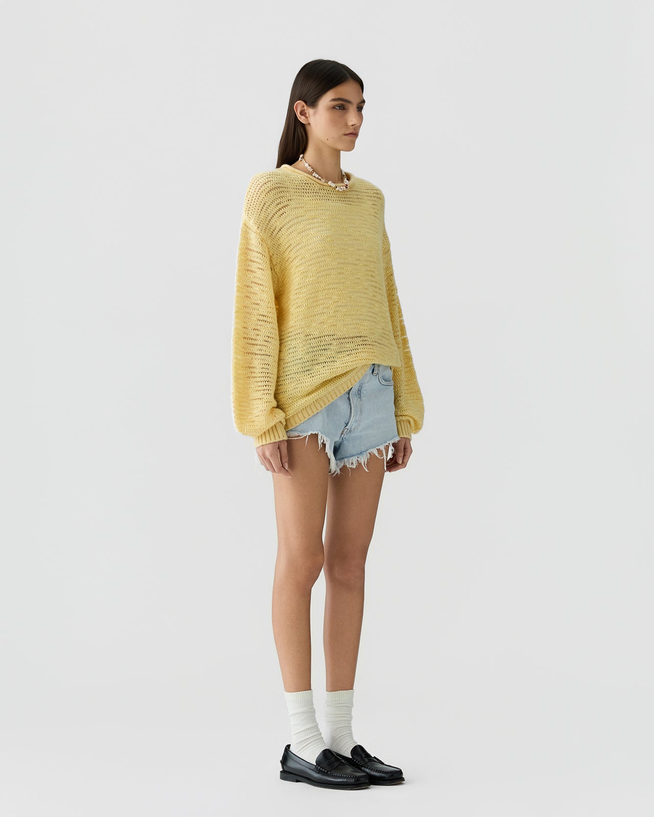 Open Stripe Crew - Butter