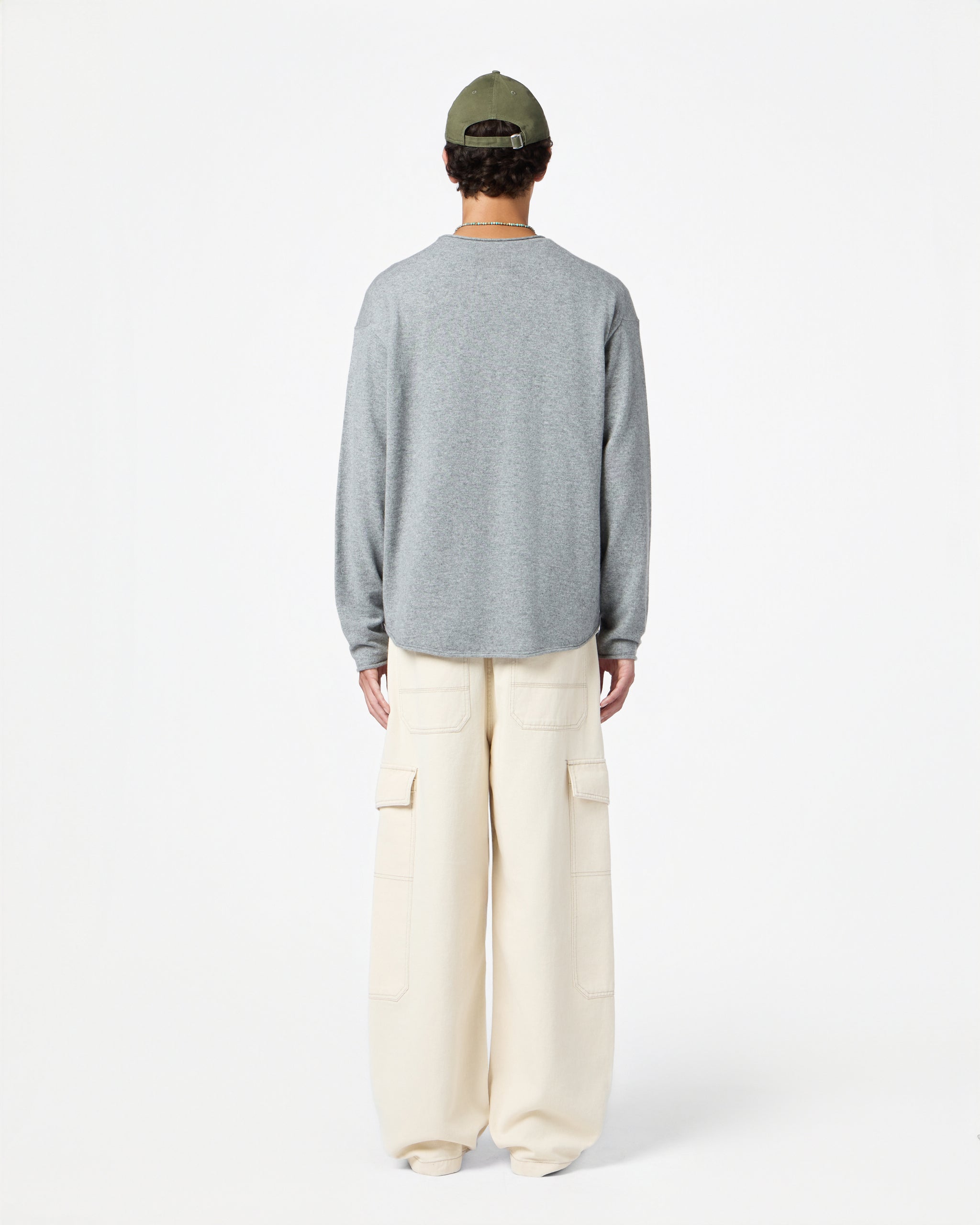 Heather Grey Oversized Crewneck Short Sleeve and Legging Set main image 0