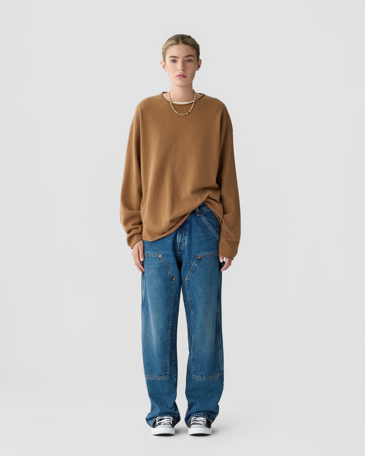 Oversized Crew - Almond