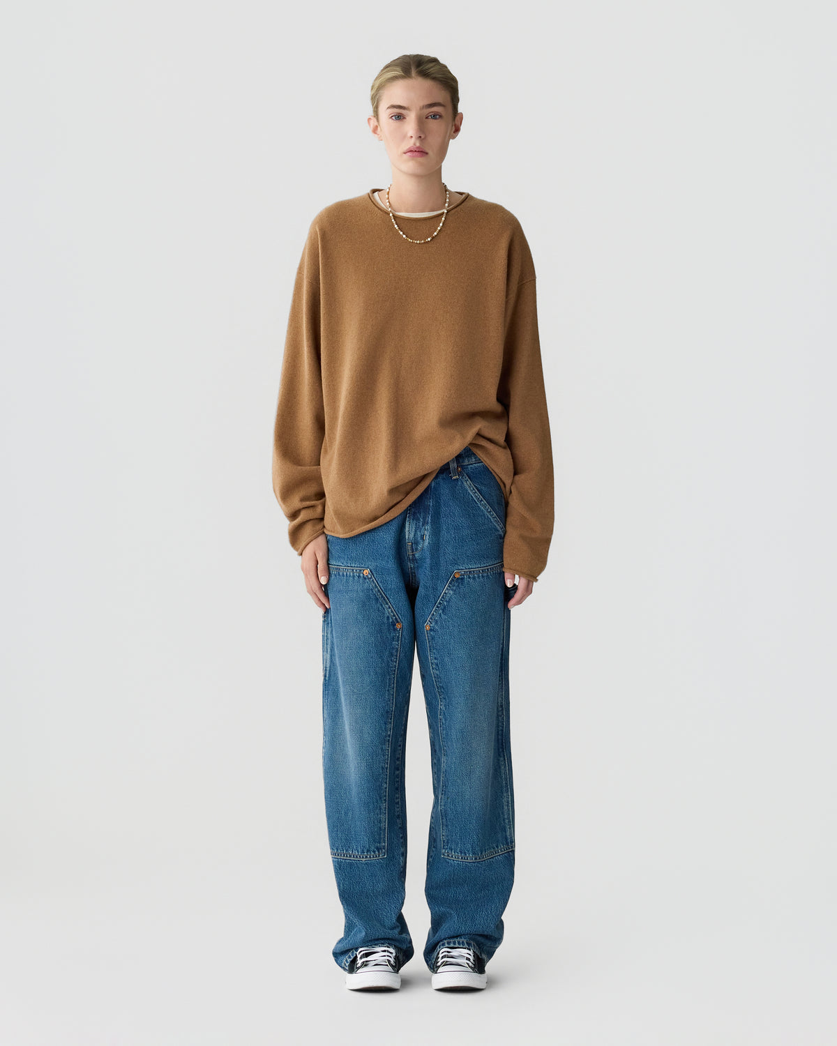 Oversized Crew - Almond