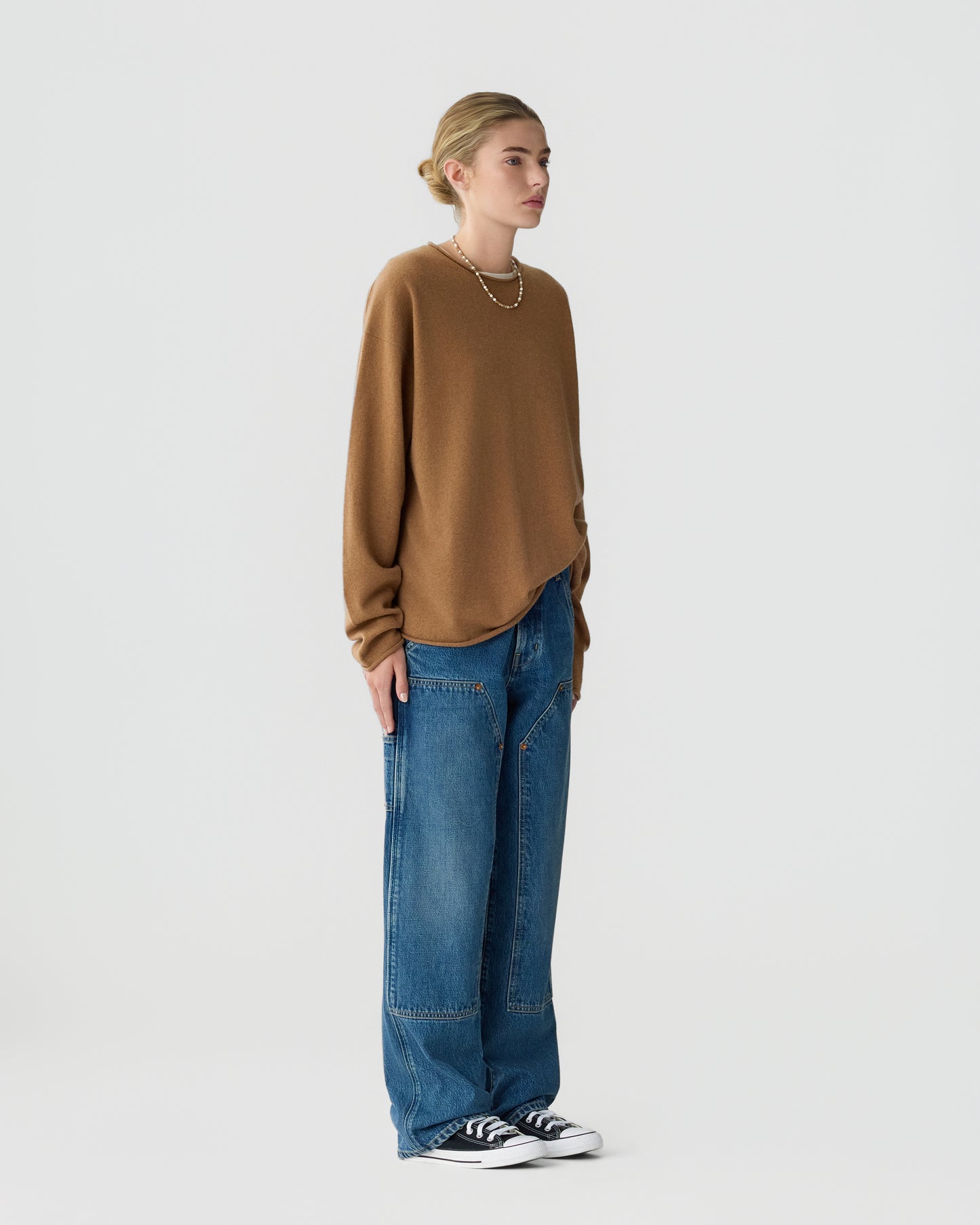 Oversized Crew - Almond