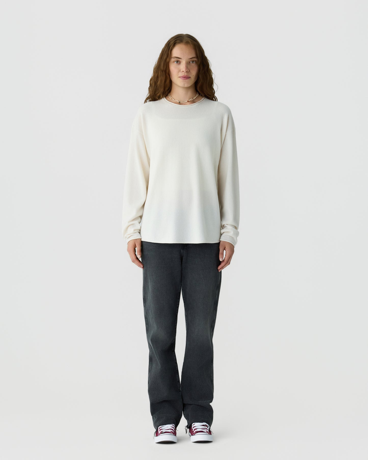 Oversized Crew - Cream