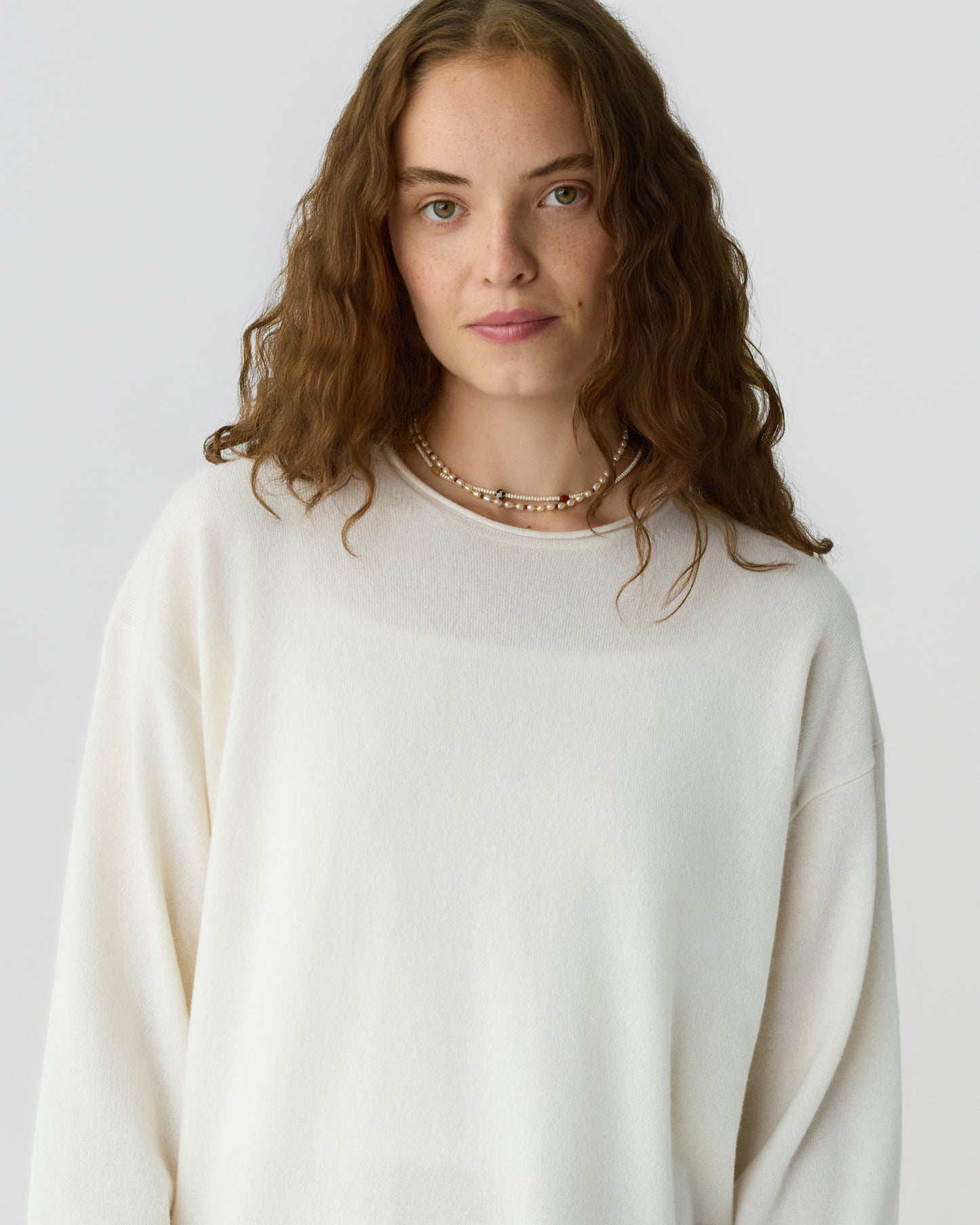 Oversized Crew - Cream