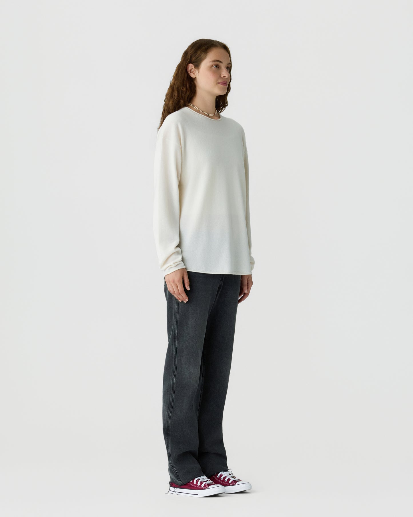 Oversized Crew - Cream