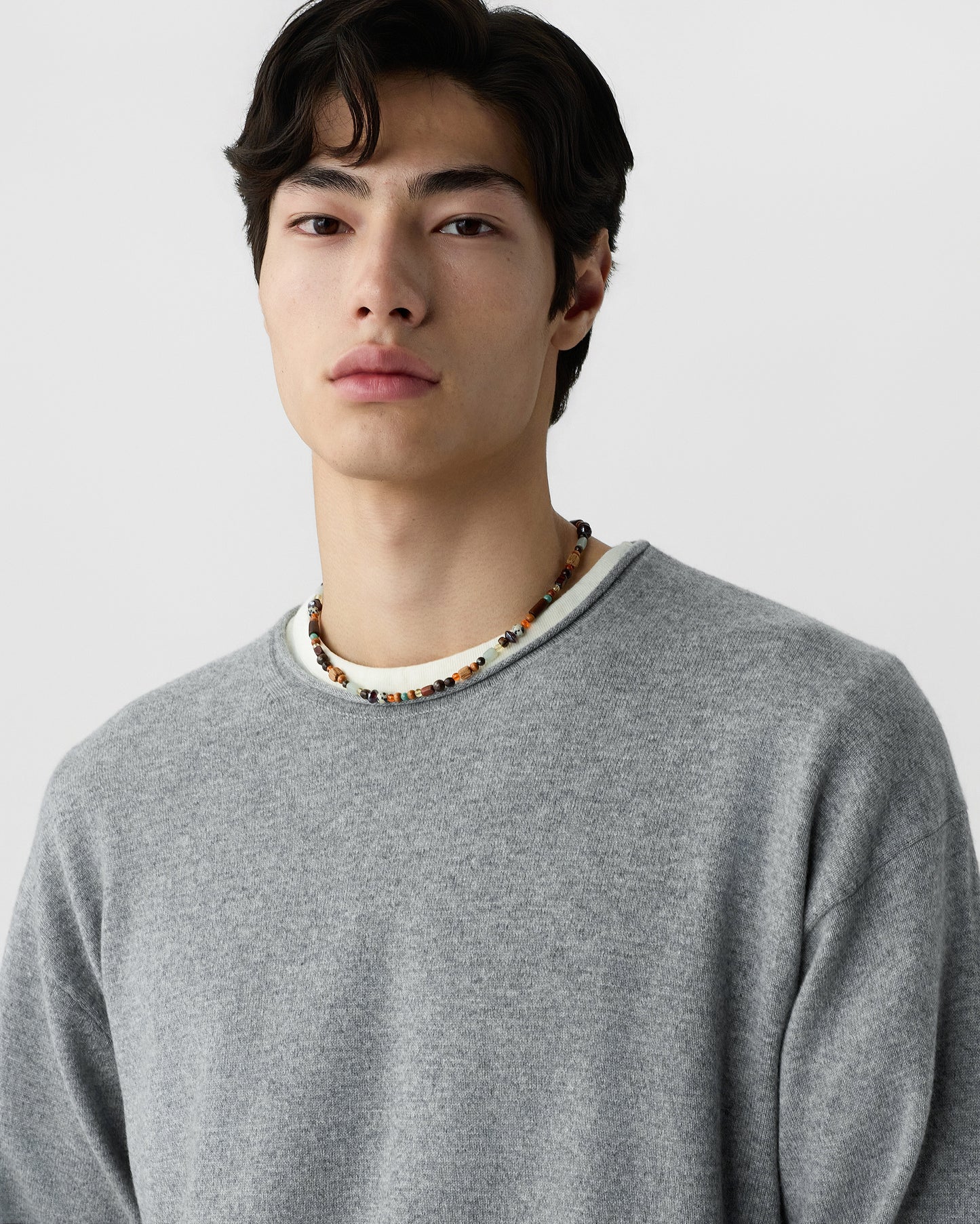 Oversized Crew - Heather Grey
