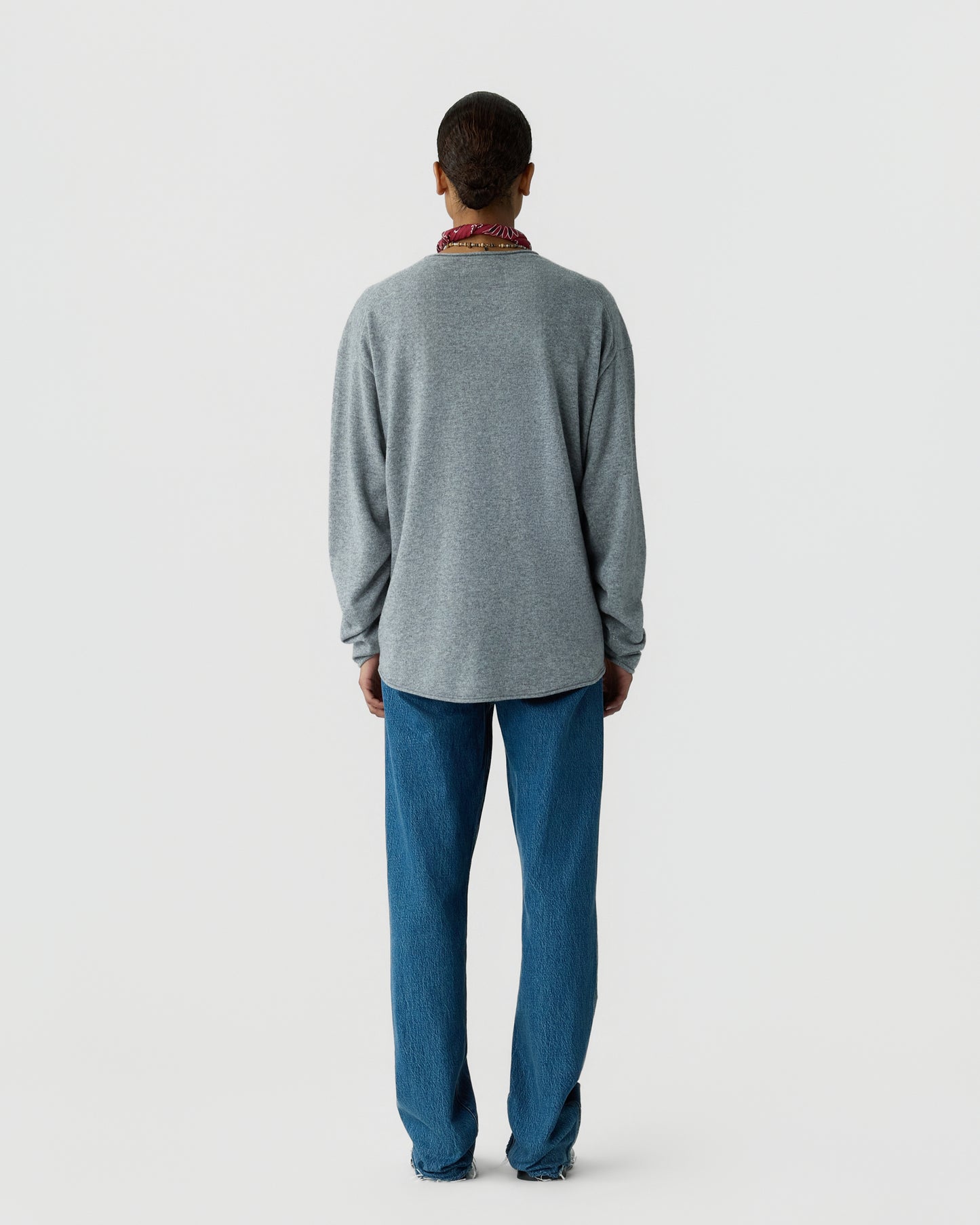 Oversized Crew - Heather Grey