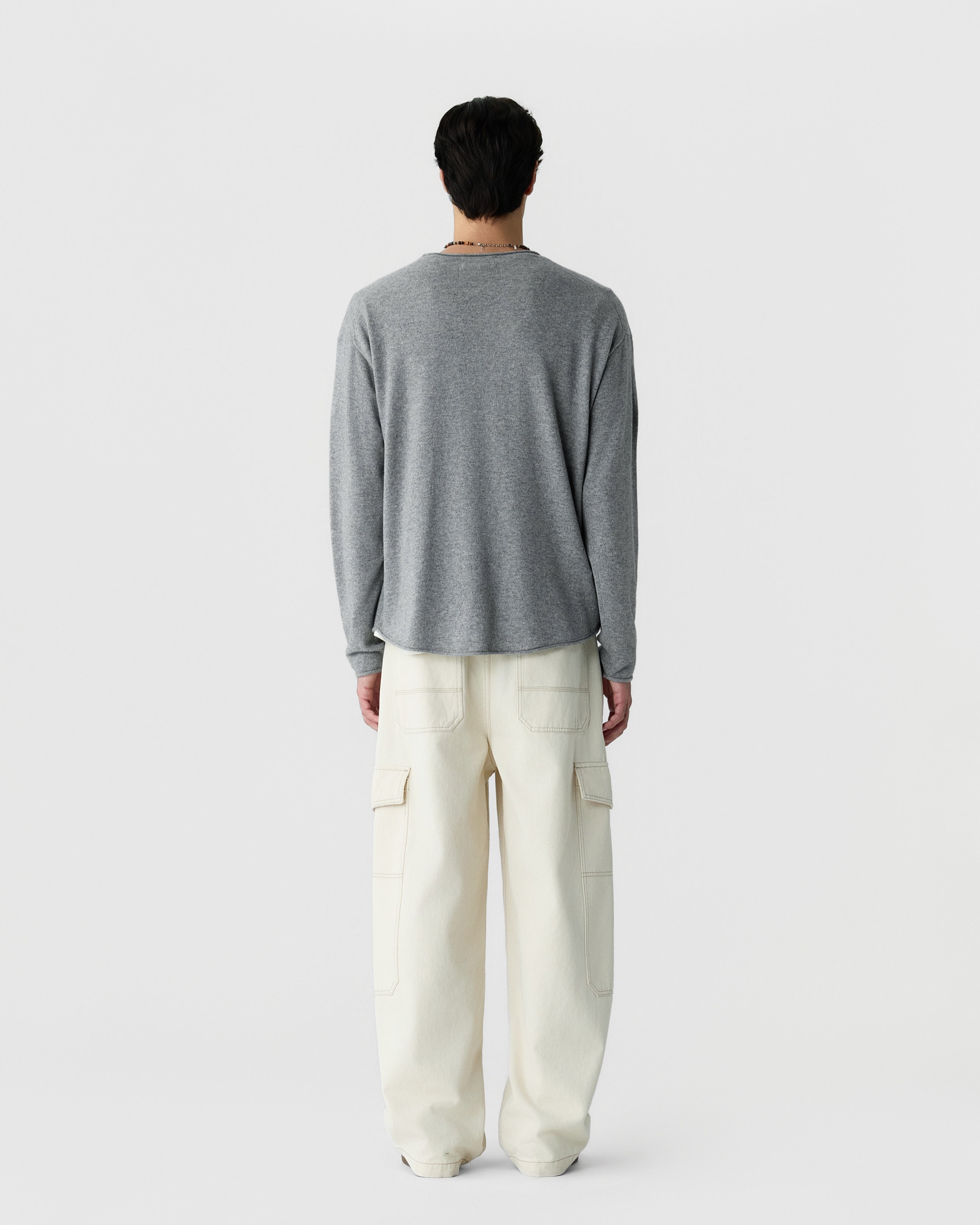Oversized Crew - Heather Grey – Guest In Residence