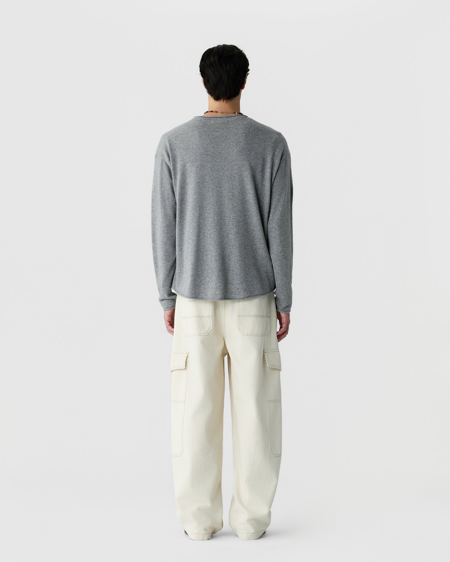 Oversized Crew - Heather Grey