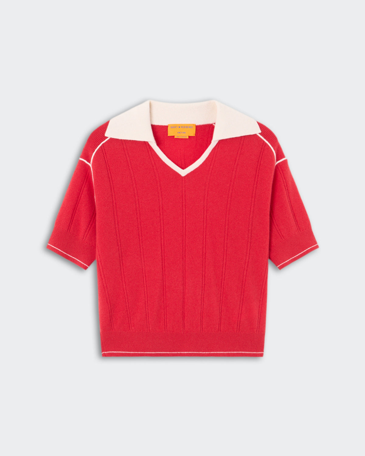 Pele Polo - Scarlet/Cream