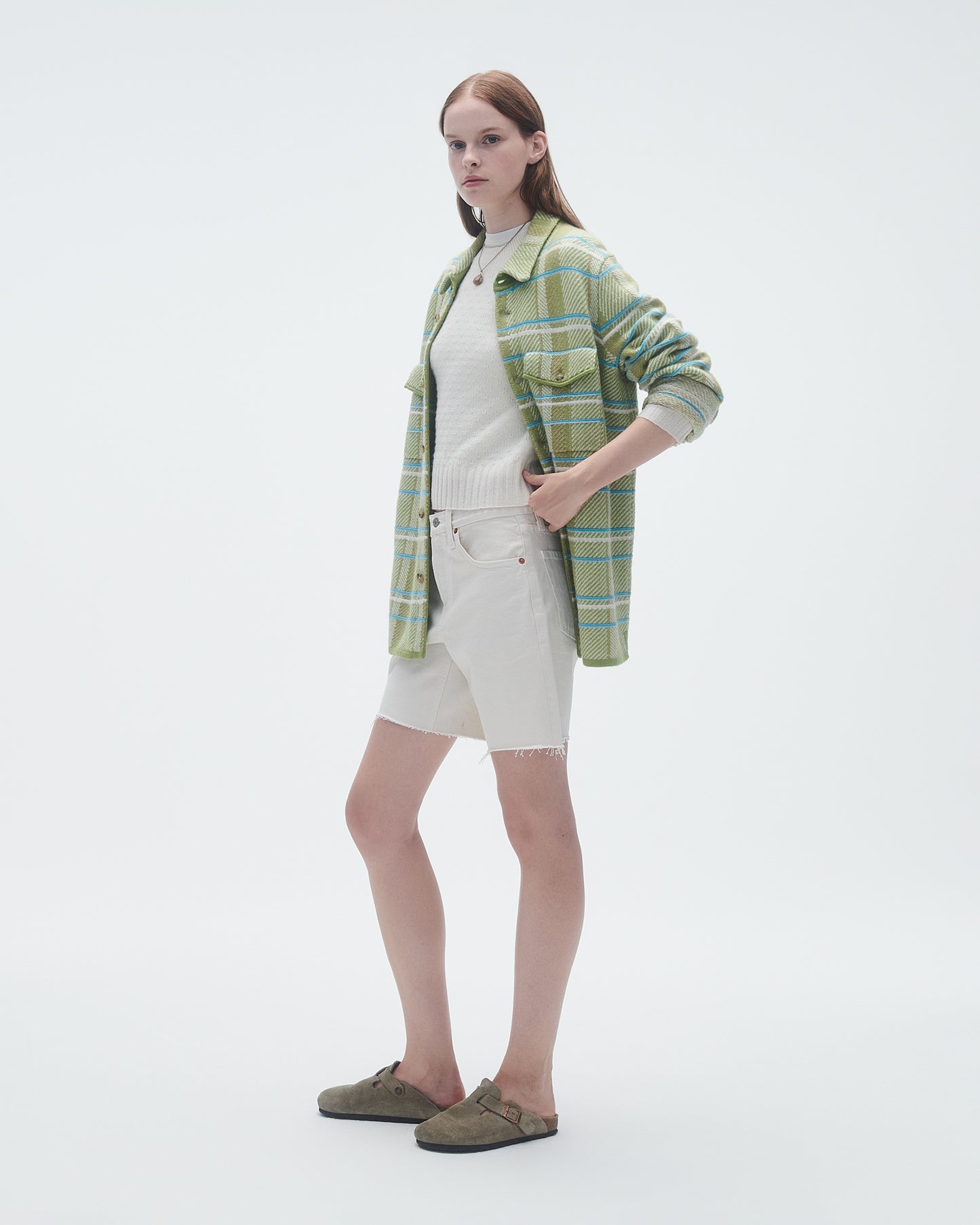 Plaid Work Shirt - Matcha Combo