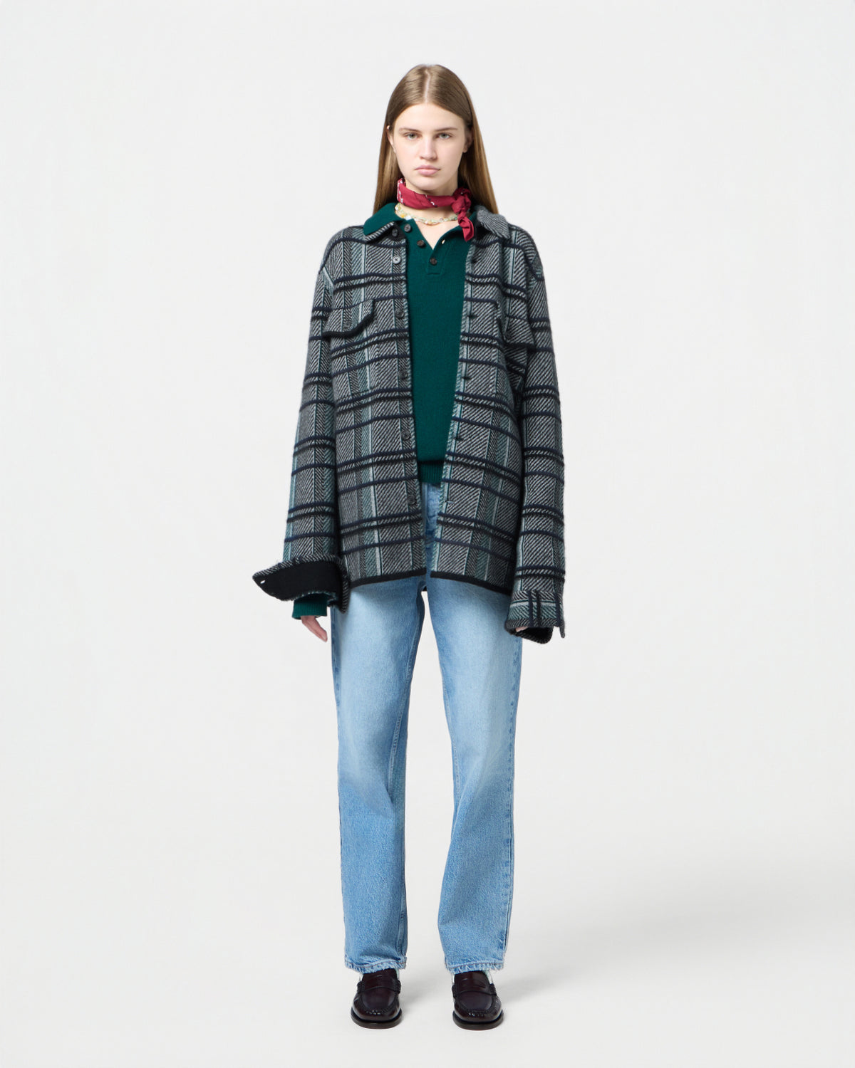 Plaid Work Shirt - Black Combo