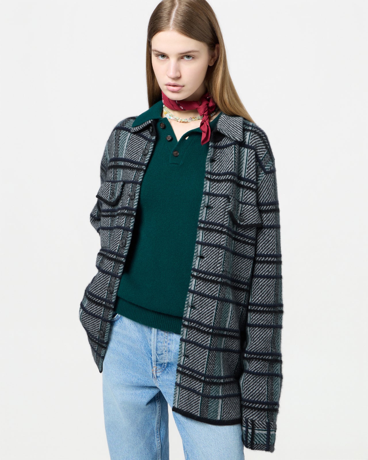 Plaid Work Shirt - Black Combo