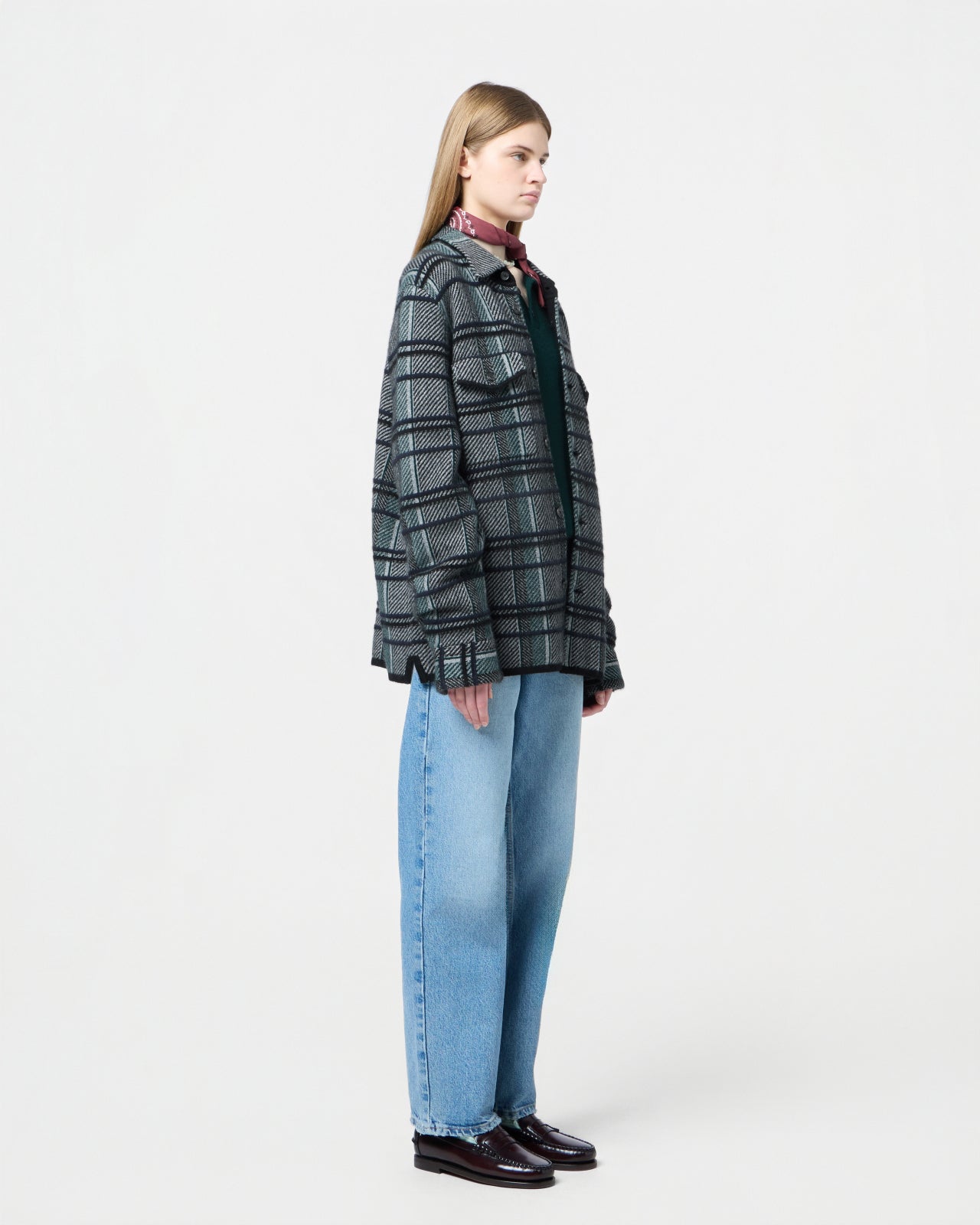 Plaid Work Shirt - Black Combo