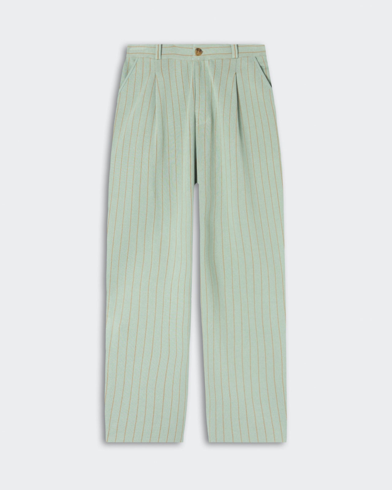 Pinstripe Carpenter Pant - Sage Brush/Camel