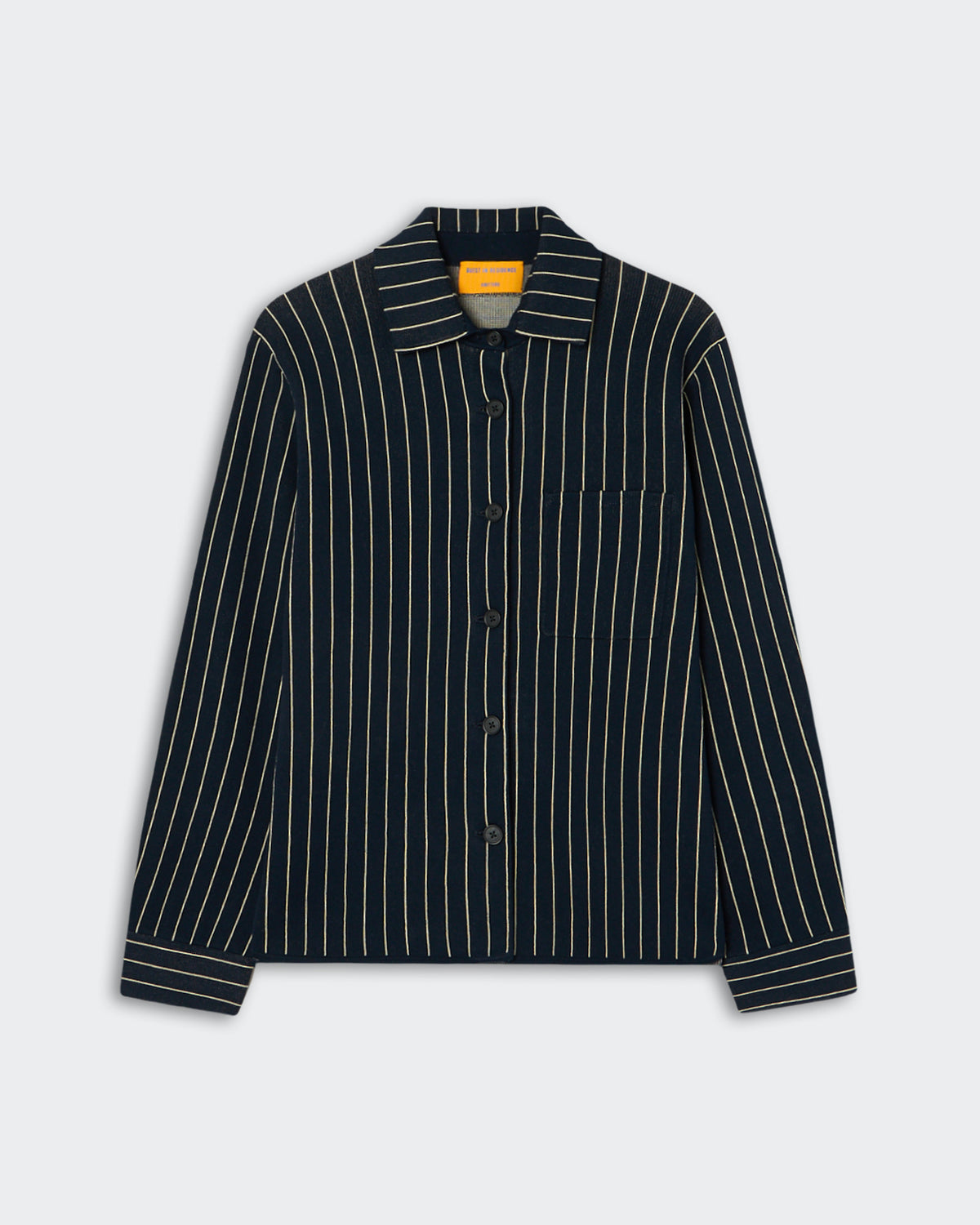 Pinstripe Work Shirt - Navy/Butter