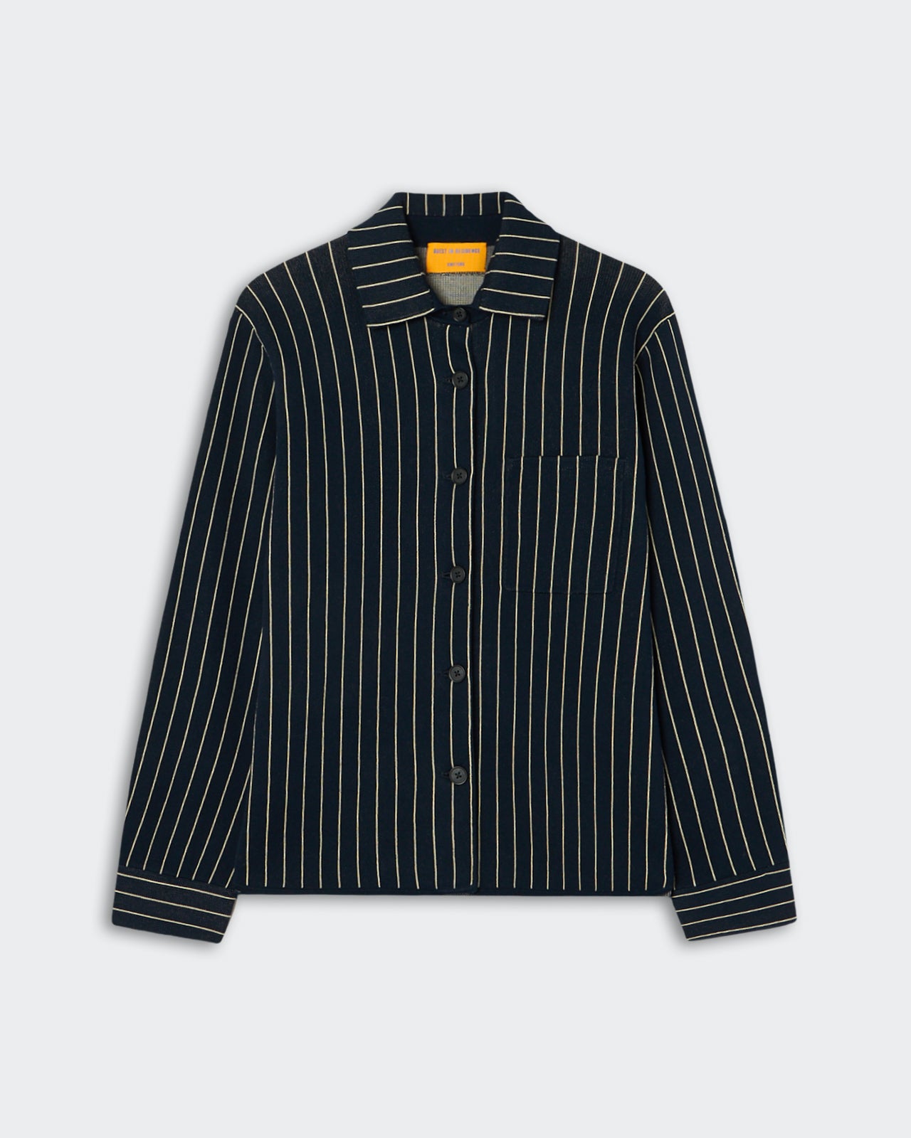 Pinstripe Work Shirt - Navy/Butter