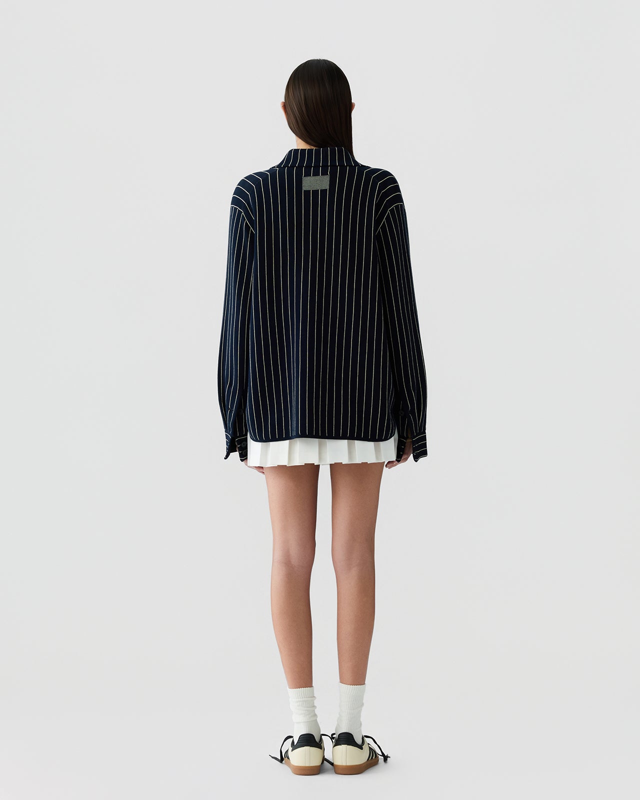 Pinstripe Work Shirt - Navy/Butter